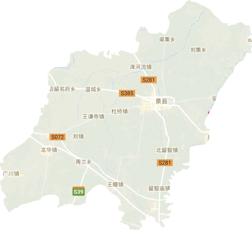 景县地形图