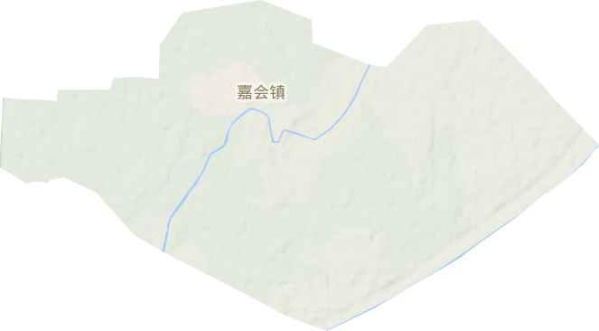 嘉会镇地形图