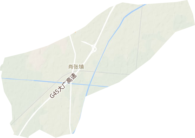 肖张镇地形图