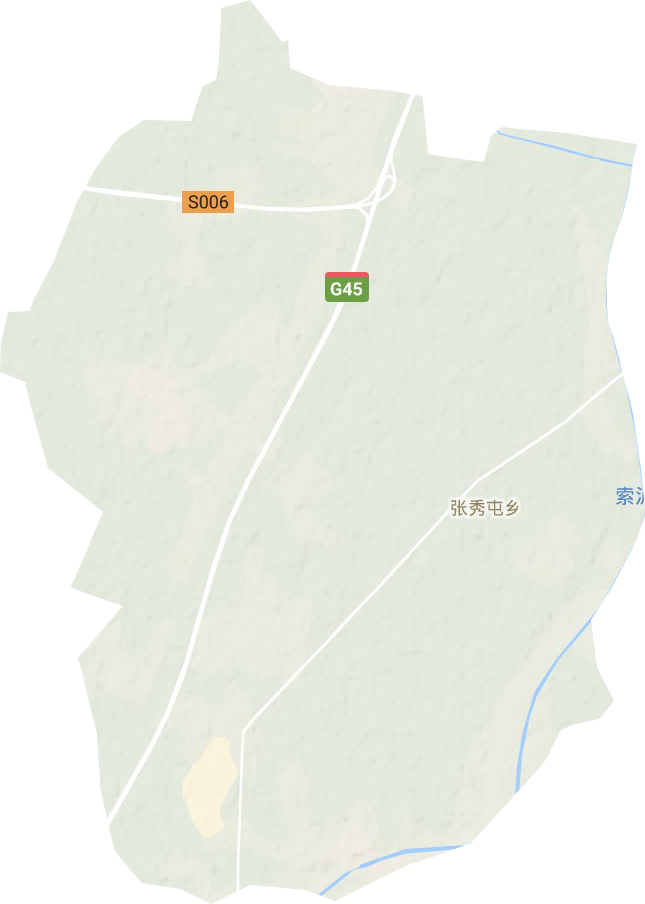 张秀屯乡地形图