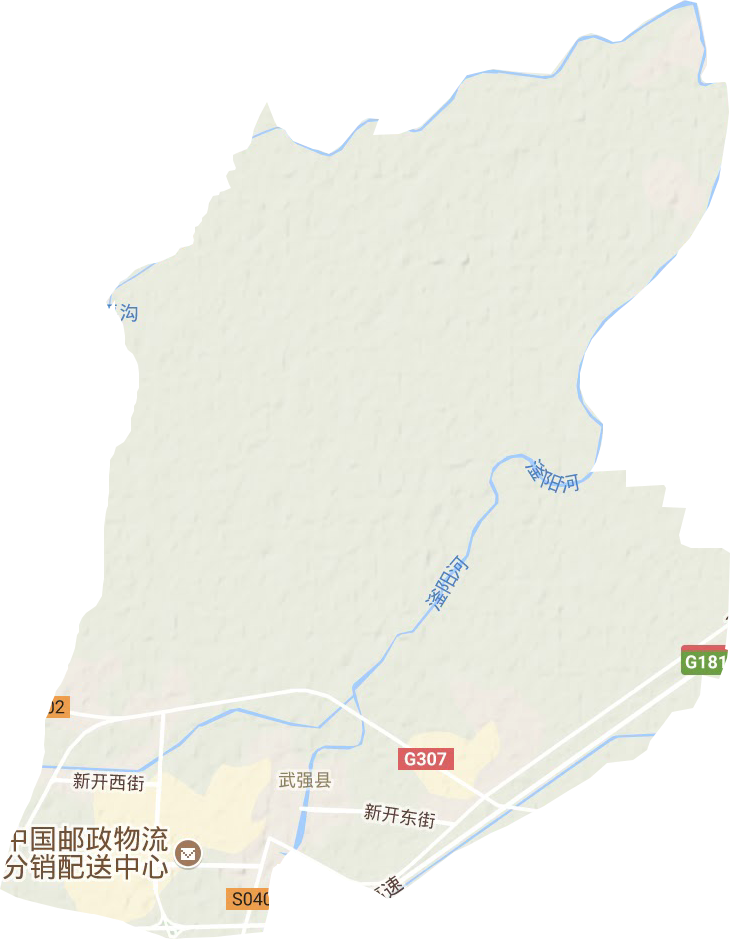 武强镇地形图