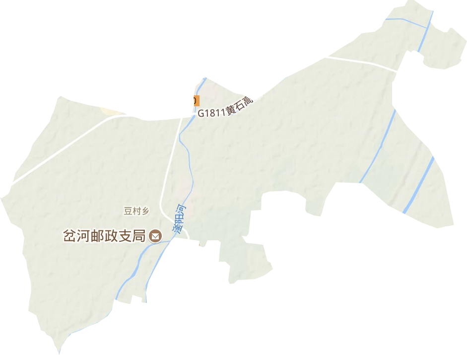 豆村乡地形图