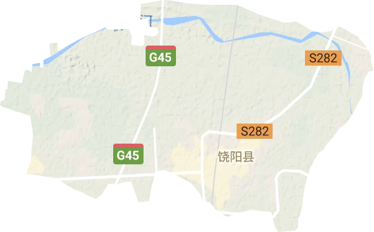 饶阳镇地形图