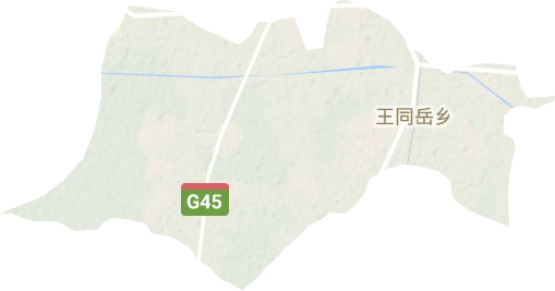 王同岳乡地形图