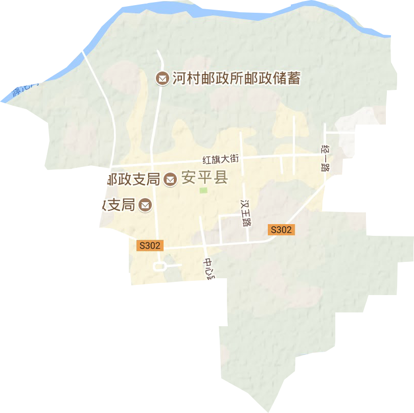 安平镇地形图