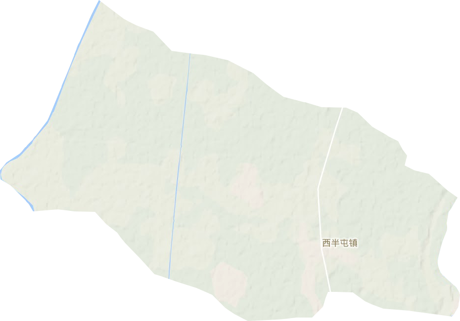西半屯镇地形图