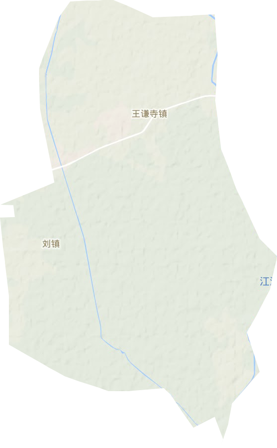王谦寺镇地形图