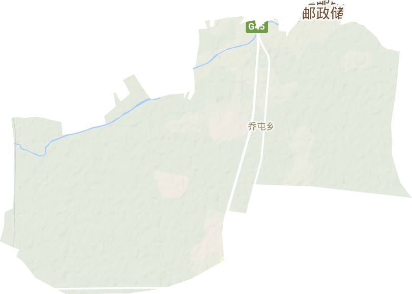 乔屯乡地形图