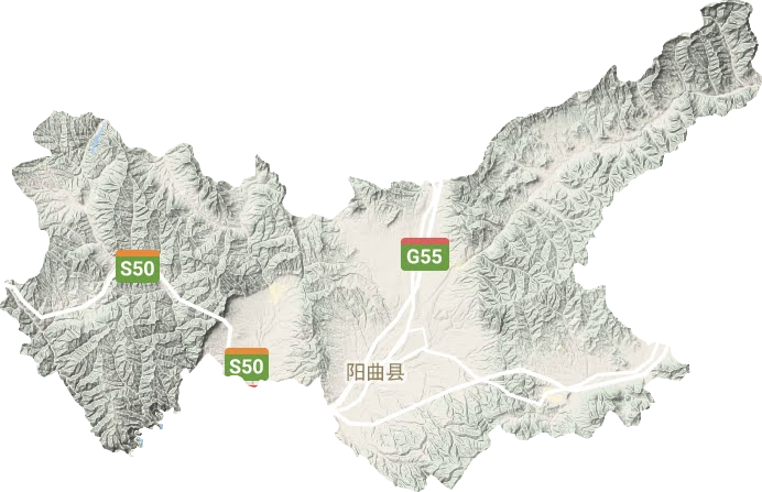 阳曲县地形图