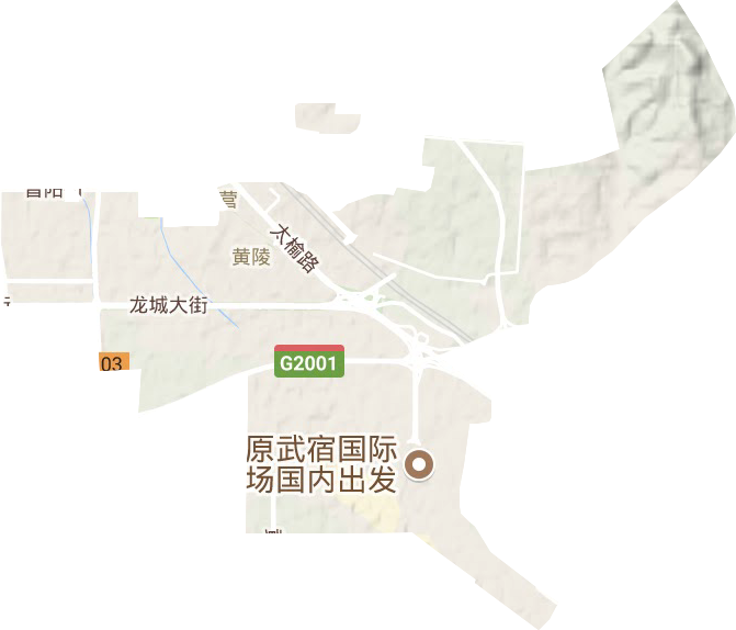 黄陵街道地形图