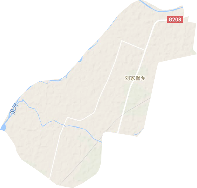 刘家堡乡地形图