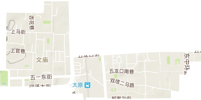 文庙街道地形图