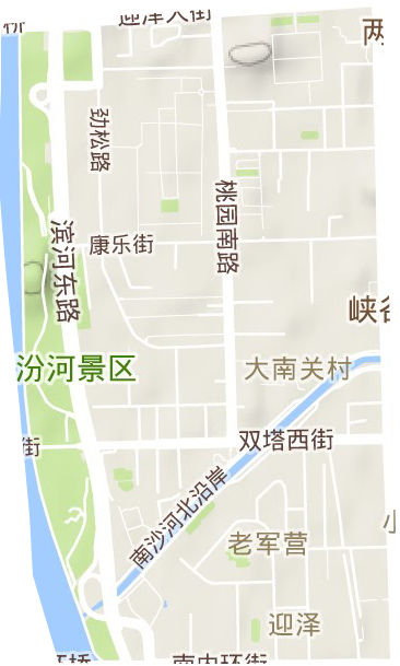 老军营街道地形图