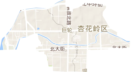 巨轮街道地形图