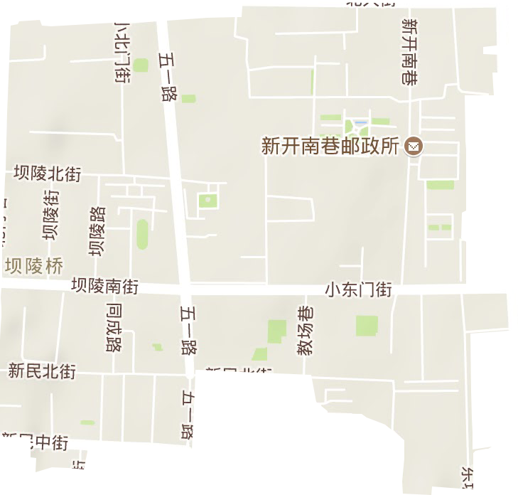 坝陵桥街道地形图