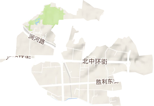 敦化坊街道地形图