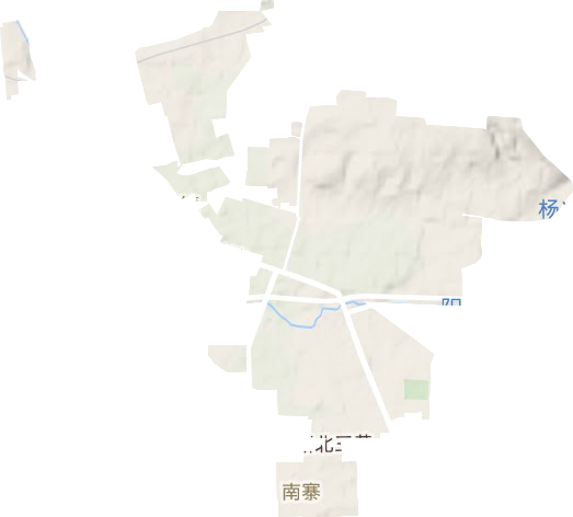 南寨街道地形图