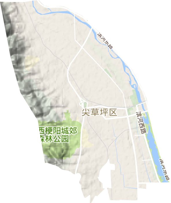 柴村街道地形图