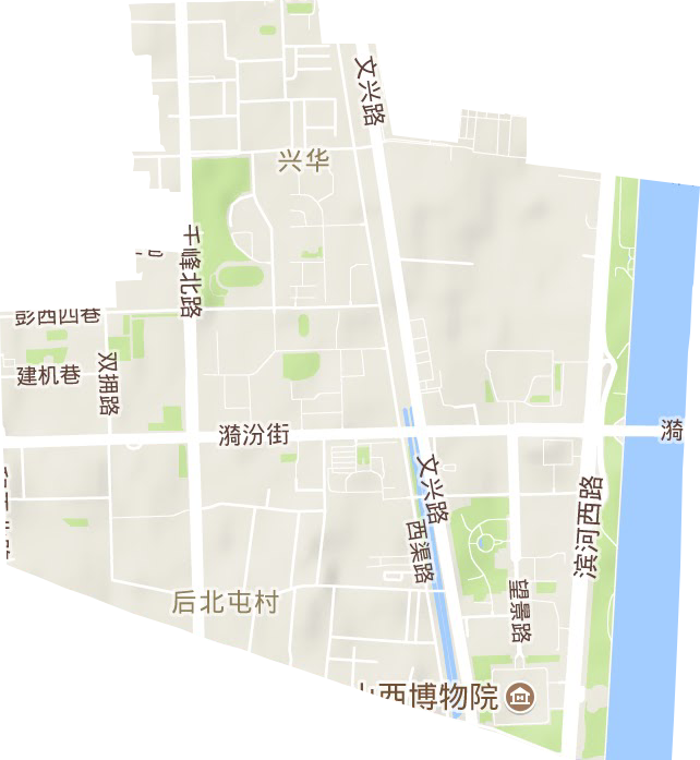 兴华街道地形图