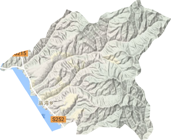 庙湾乡地形图