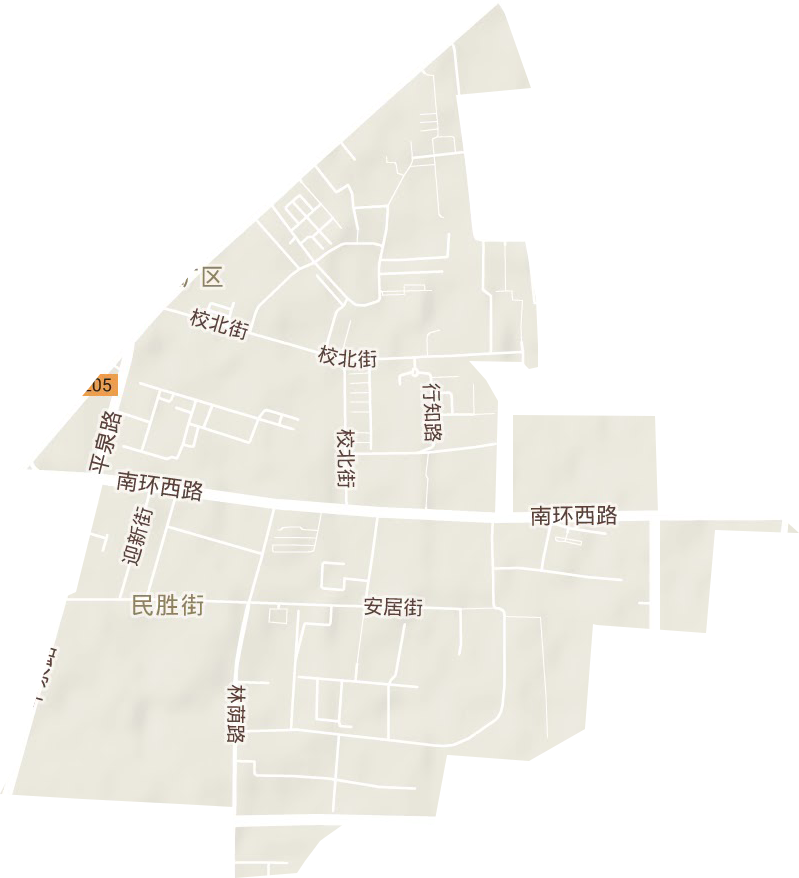 新胜街道地形图