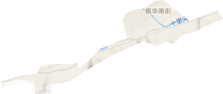 四台沟街道地形图