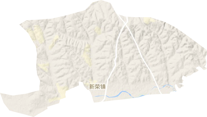 新荣镇地形图