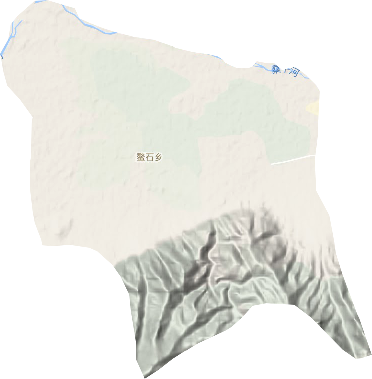 鳌石乡地形图