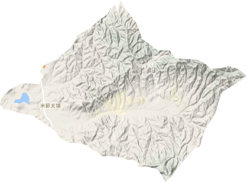 米薪关镇地形图