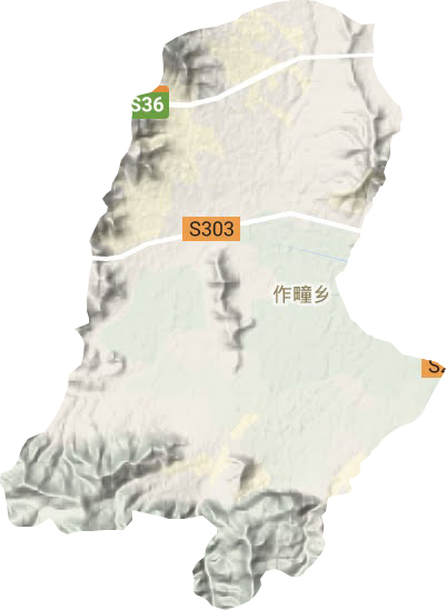 作疃乡地形图
