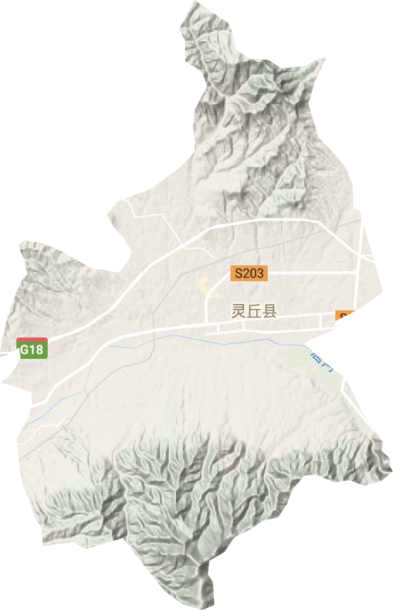 武灵镇地形图