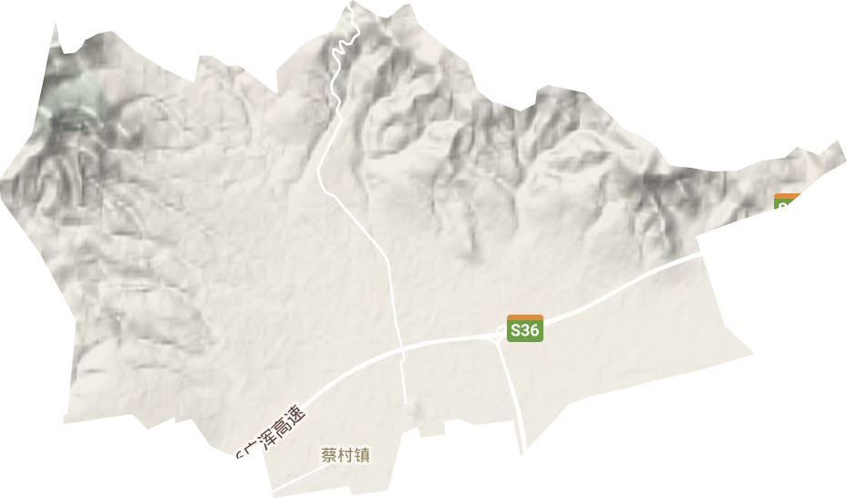 蔡村镇地形图