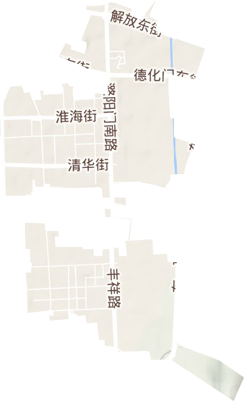 延安南路街道地形图