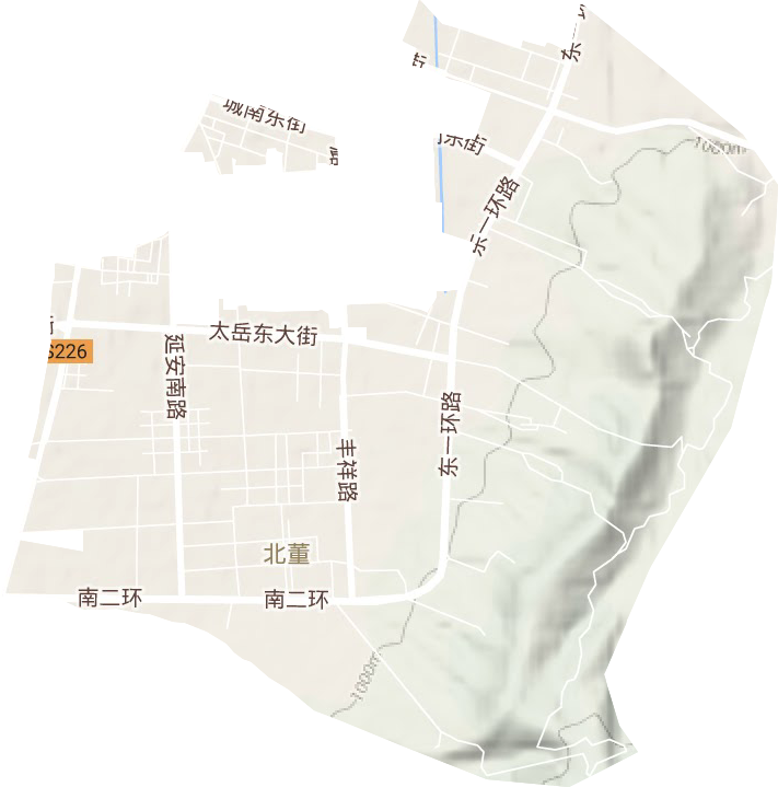 五马街道地形图