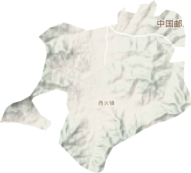 西火镇地形图