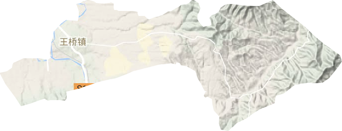 王桥镇地形图