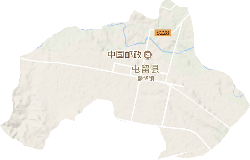 麟绛镇地形图