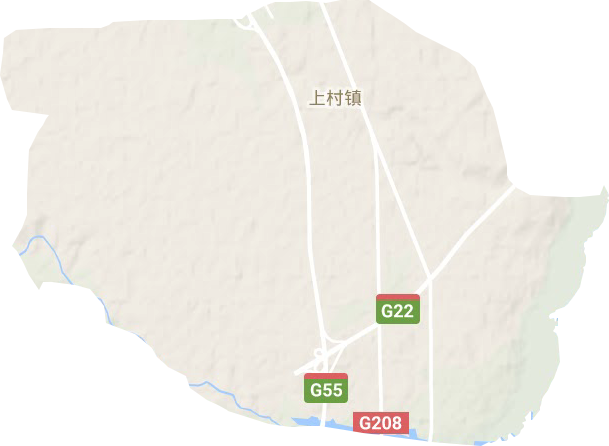 上村镇地形图