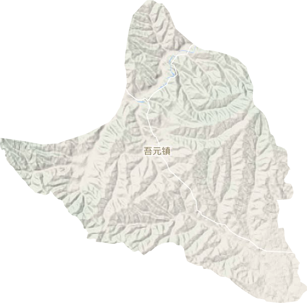 吾元镇地形图
