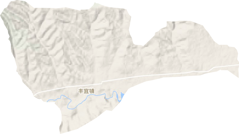 丰宜镇地形图