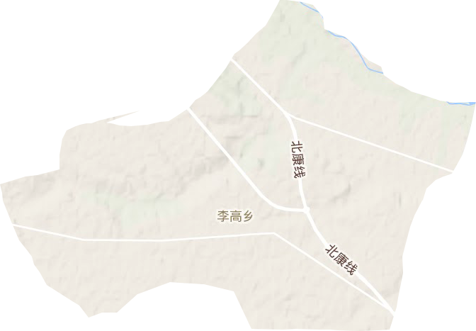 李高乡地形图