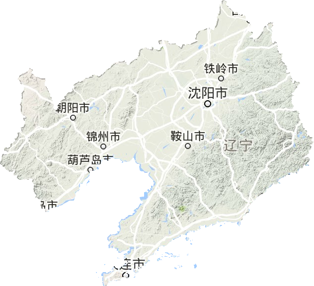 辽宁省地形图