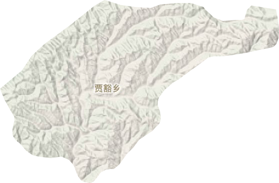 贾豁乡地形图