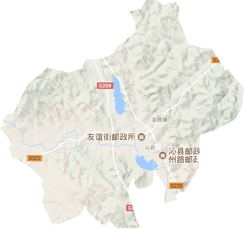 定昌镇地形图