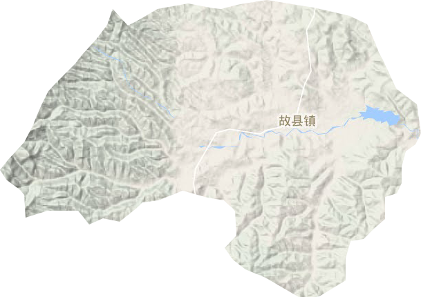 故县镇地形图