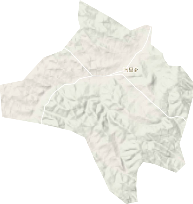 南里乡地形图