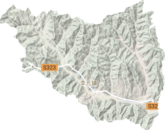 李元镇地形图