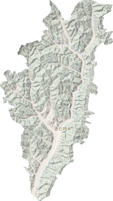 赤石桥乡地形图
