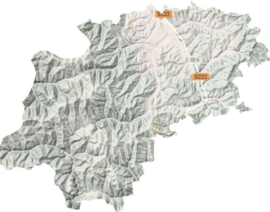 王陶乡地形图