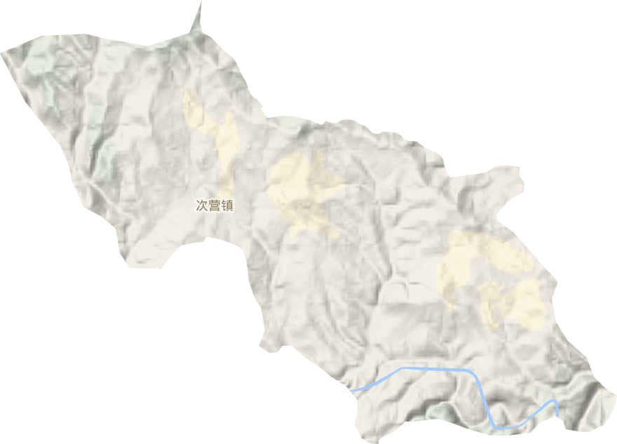 次营镇地形图